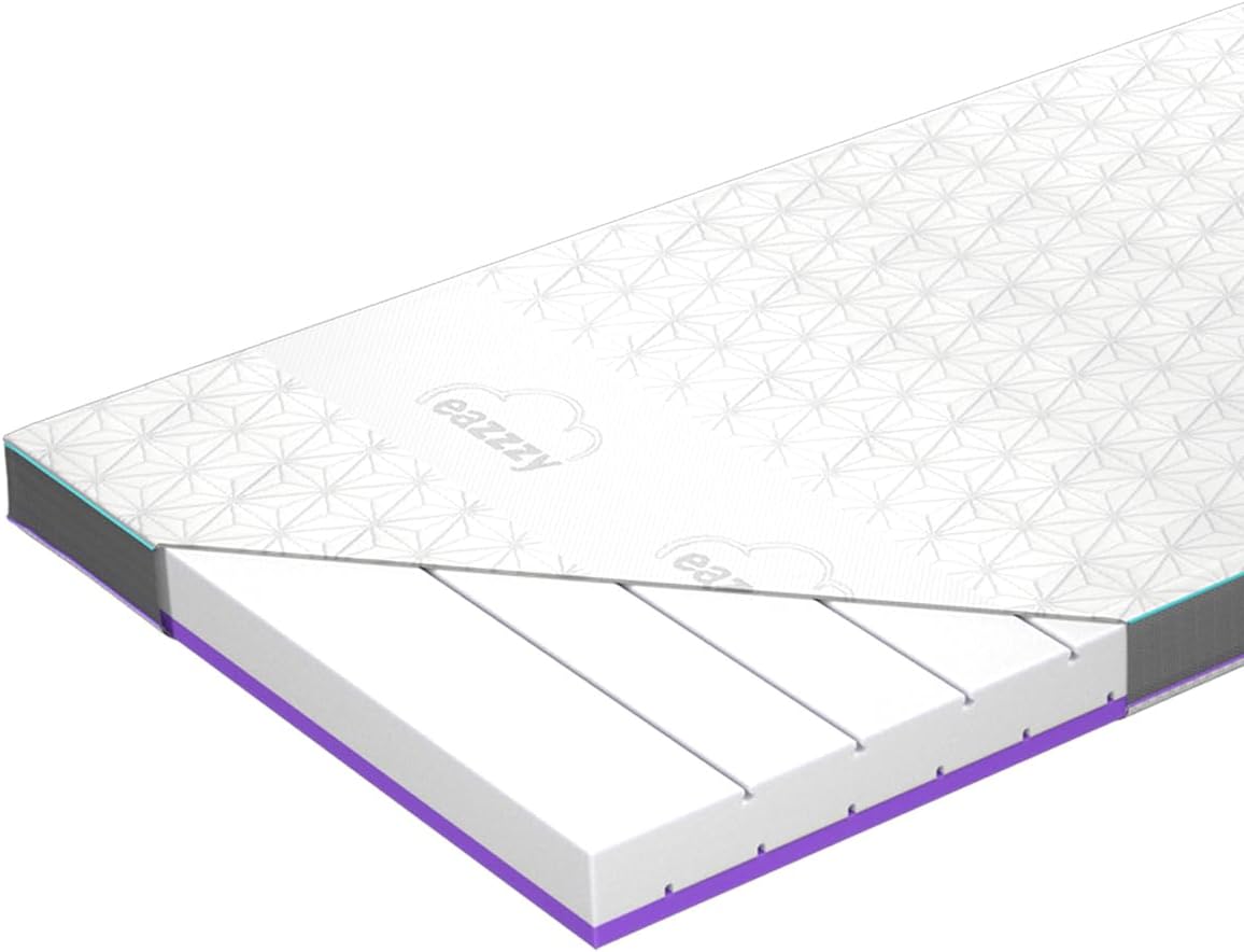 Genius eazzzy Topper Deluxe Clima Control Größe 80 x 200 x 9 cm hoch, Matratzentopper mit Kühleffekt, Cooling Wendetopper, atmungsaktive Betttopper Matratzenauflage, Oeko-TEX Zertifiziert