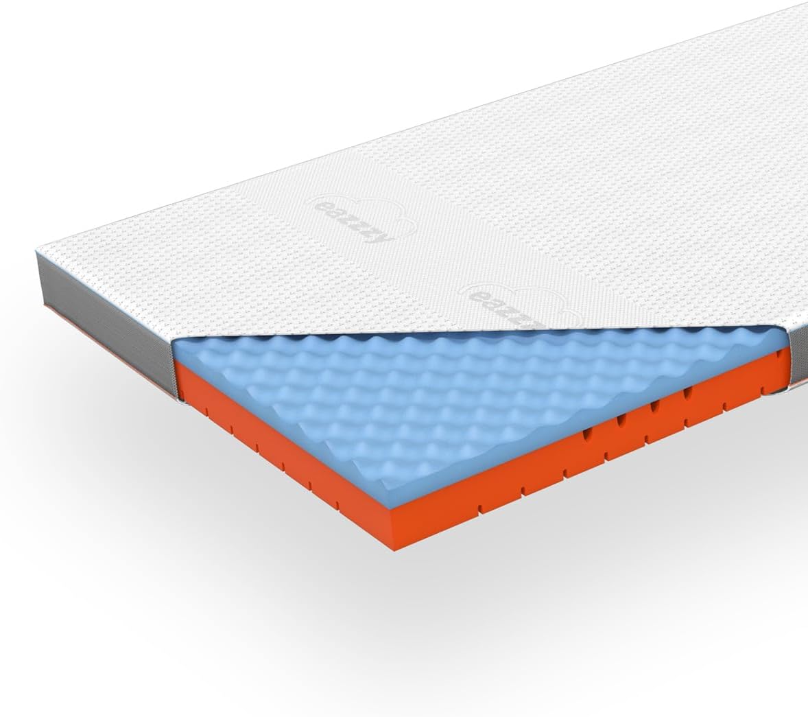 Genius eazzzy Topper Premium Cube Advance 9 cm Höhe, Matratzentopper, 2 in 1 Wende Topper mit Cooling Funktion, Memory Schaum, atimungsaktive Cover mit antibakterieller Wirkung Größe 140 x 200 x 9 cm